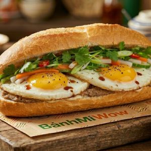 BÁNH MÌ ỐP LA 2 TRỨNG